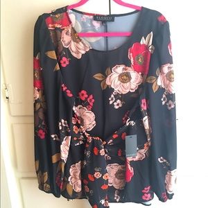 NWT Eloquii floral blouse size 18.